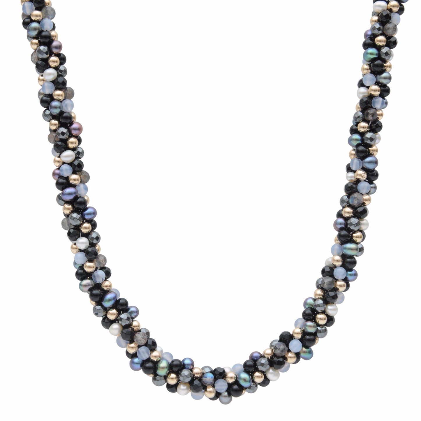 Black Beauty Rope Necklace - Therese Custom Designs