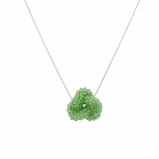 Peridot Swarovski Crystal Love Knot - Therese Custom Designs