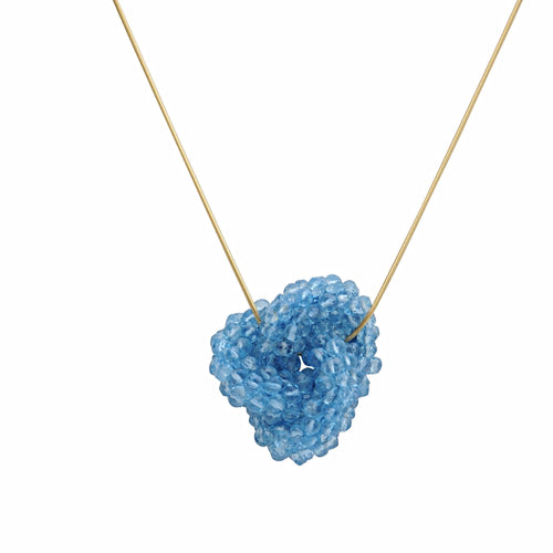 Aquamarine Swarovski Crystal Love Knot - Therese Custom Designs
