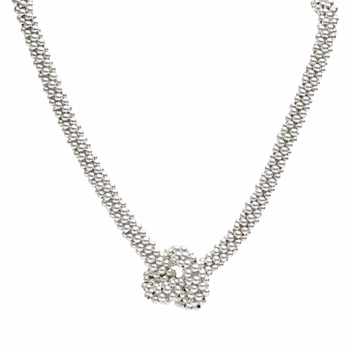 Sterling Silver Knot Necklace - Therese Custom Designs