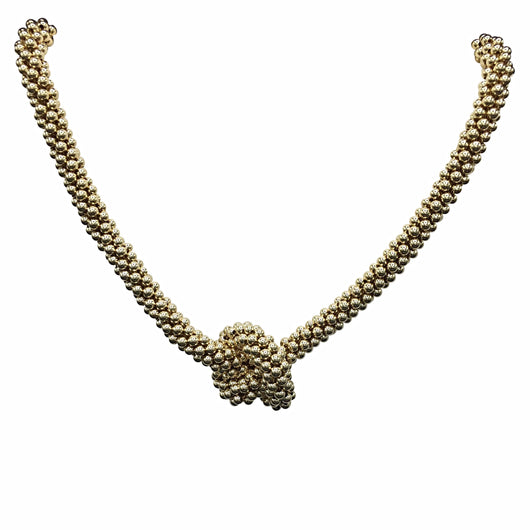 14kt Gold Knot Necklace - Therese Custom Designs