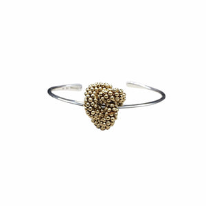 14kt Gold Filled & Sterling Silver Love Knot Cuff Bracelet - Therese Custom Designs