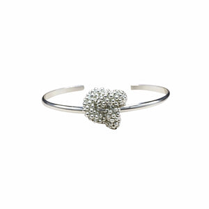 Sterling Silver Love Knot Cuff Bracelet - Therese Custom Designs